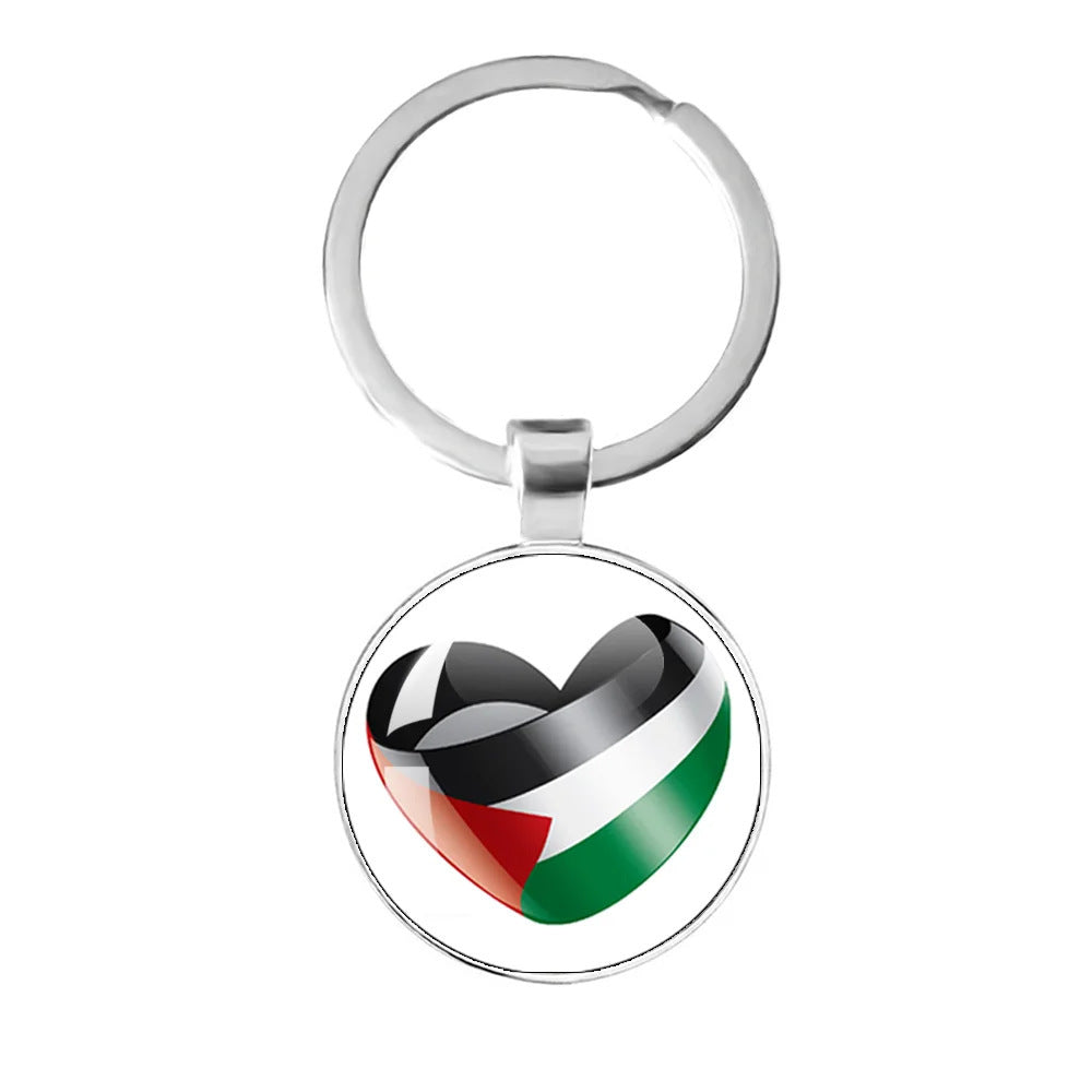 Palestinian Flag Keychain