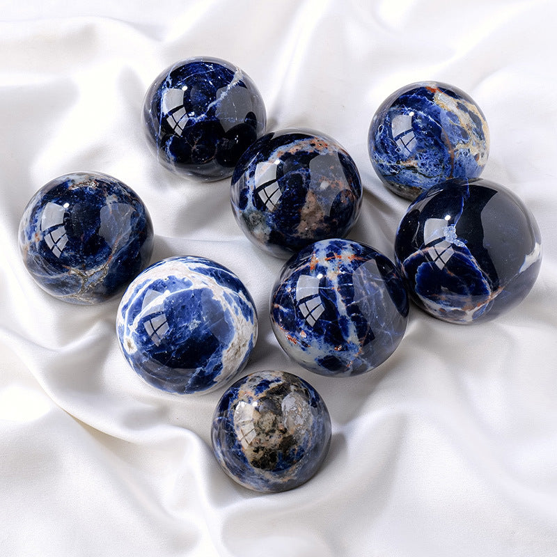 Natural Crystal Blue Stone Crystal Ball Ornaments