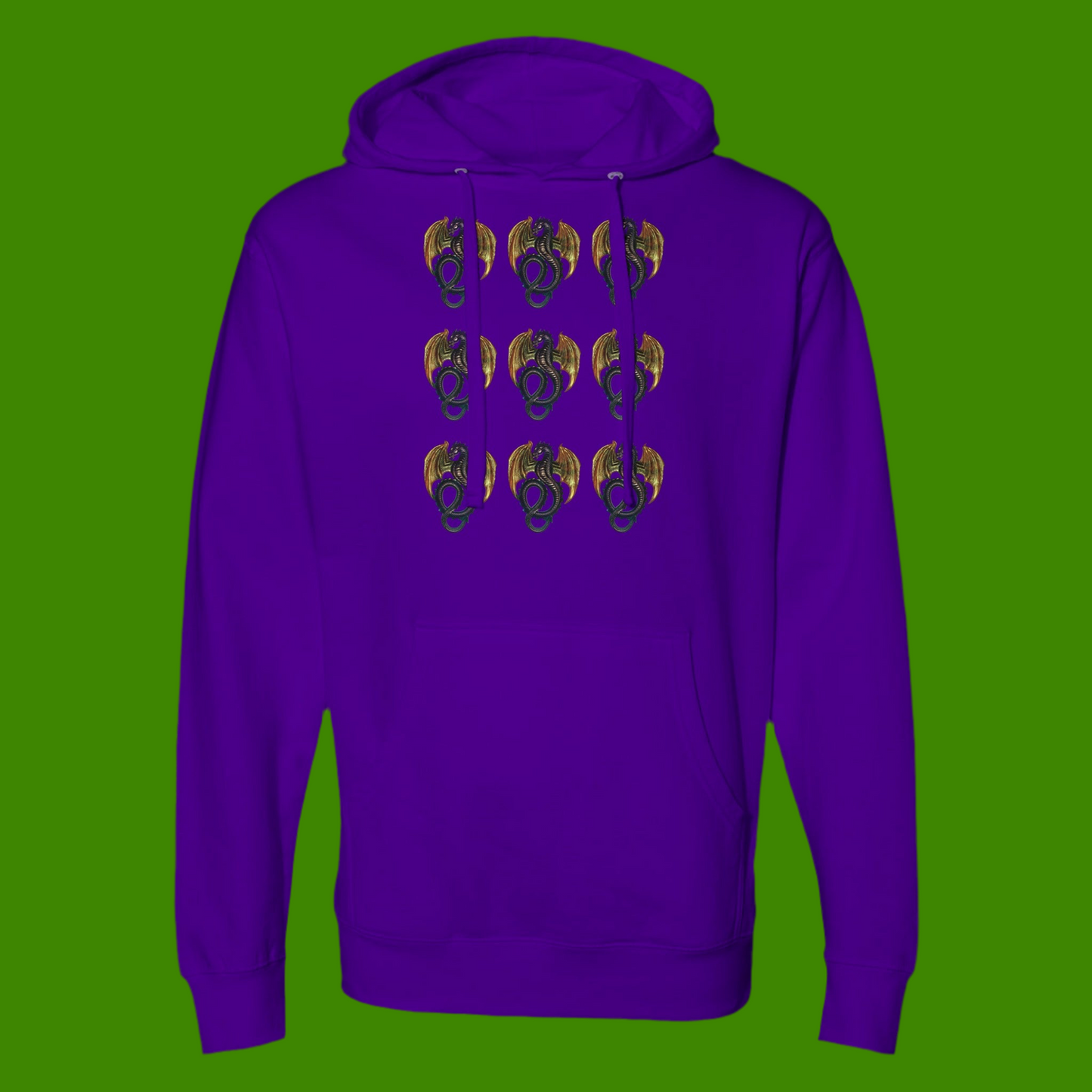 Hooded Sweatshirt Rainbow Dragon