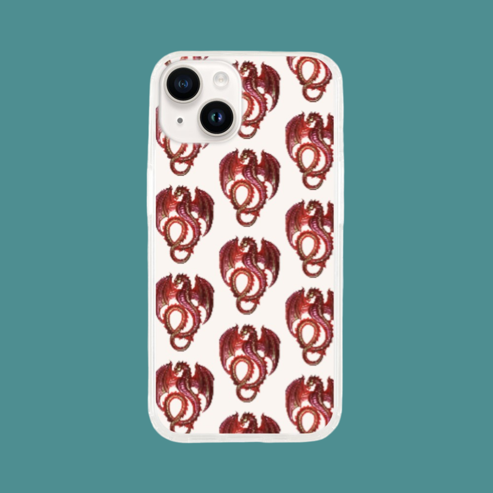 iPhone Clear Case Red Dragon