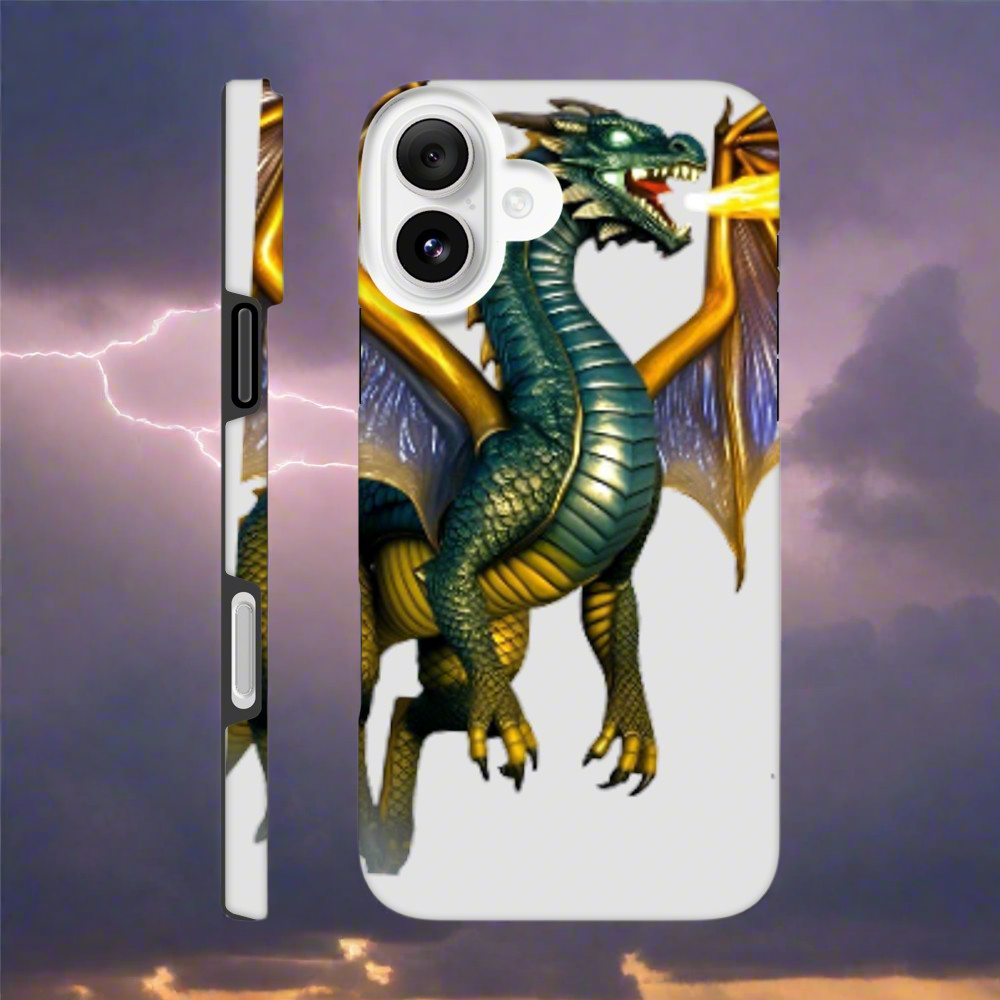 iPhone Tough Case Gold Dragon