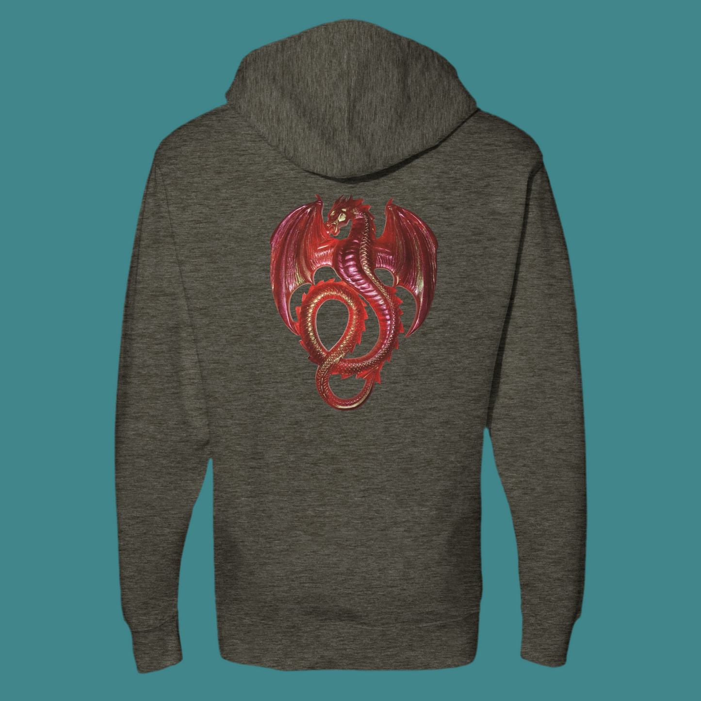 Hooded Sweatshirt Red Dragon