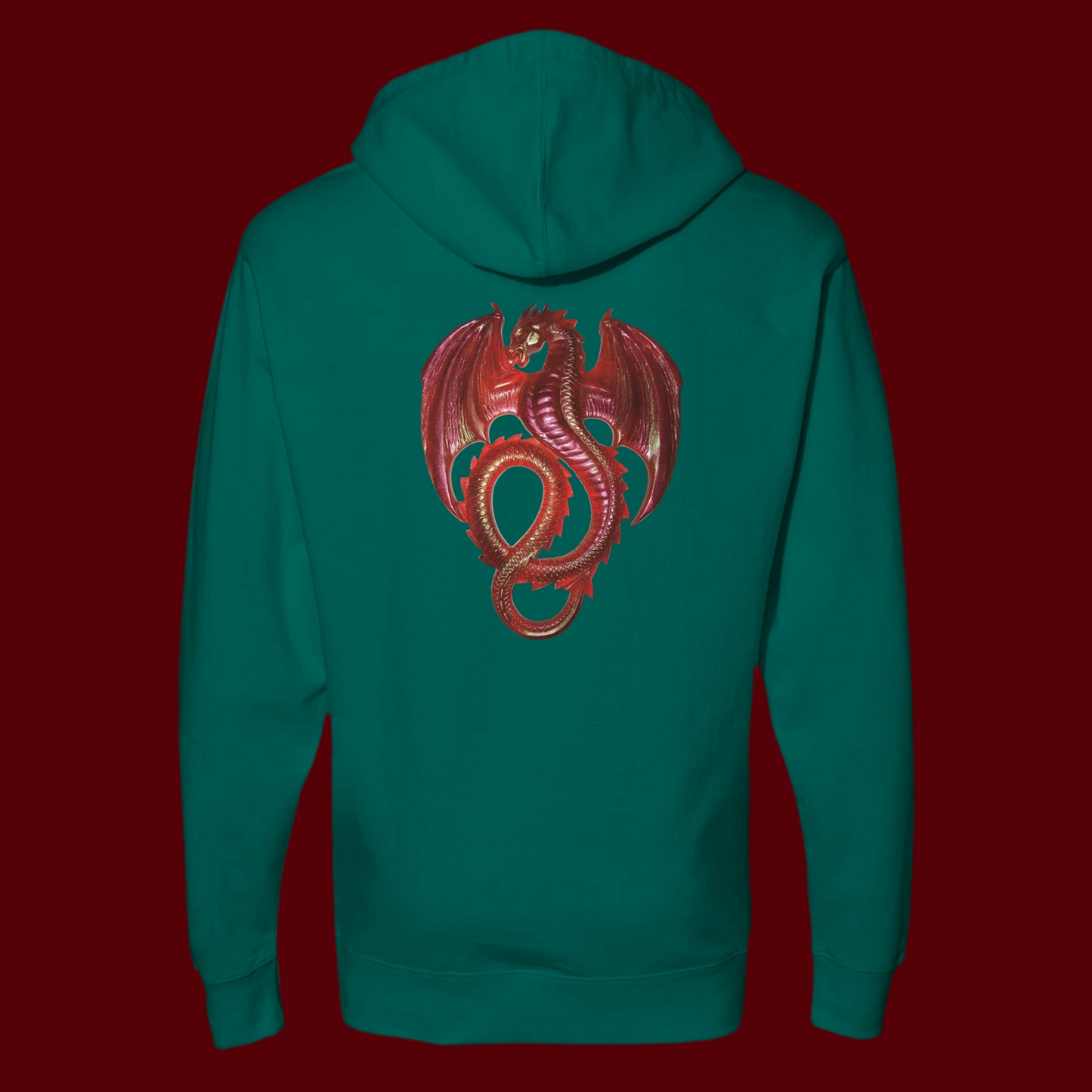 Hooded Sweatshirt Red Dragon