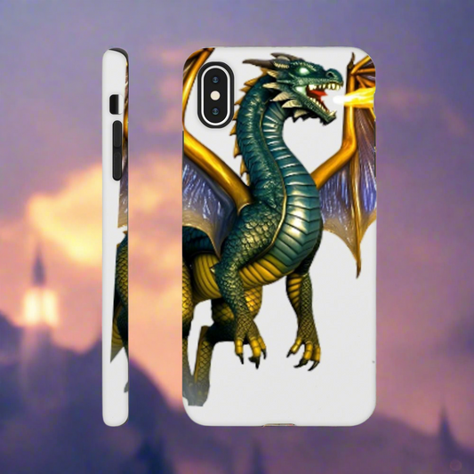 iPhone Tough Case Gold Dragon