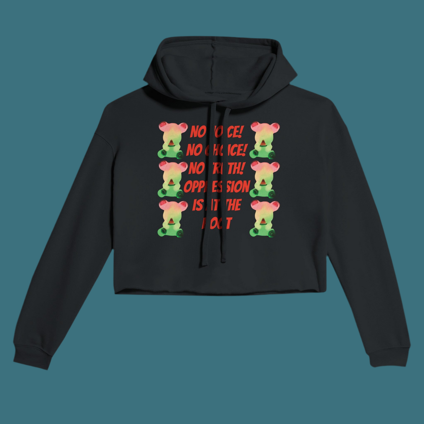 Cropped Hoodie | Bella + Canvas No Voice