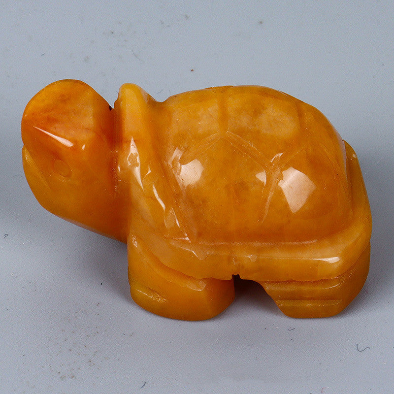 Turtle Carving Jade Crystal Animal Ornaments