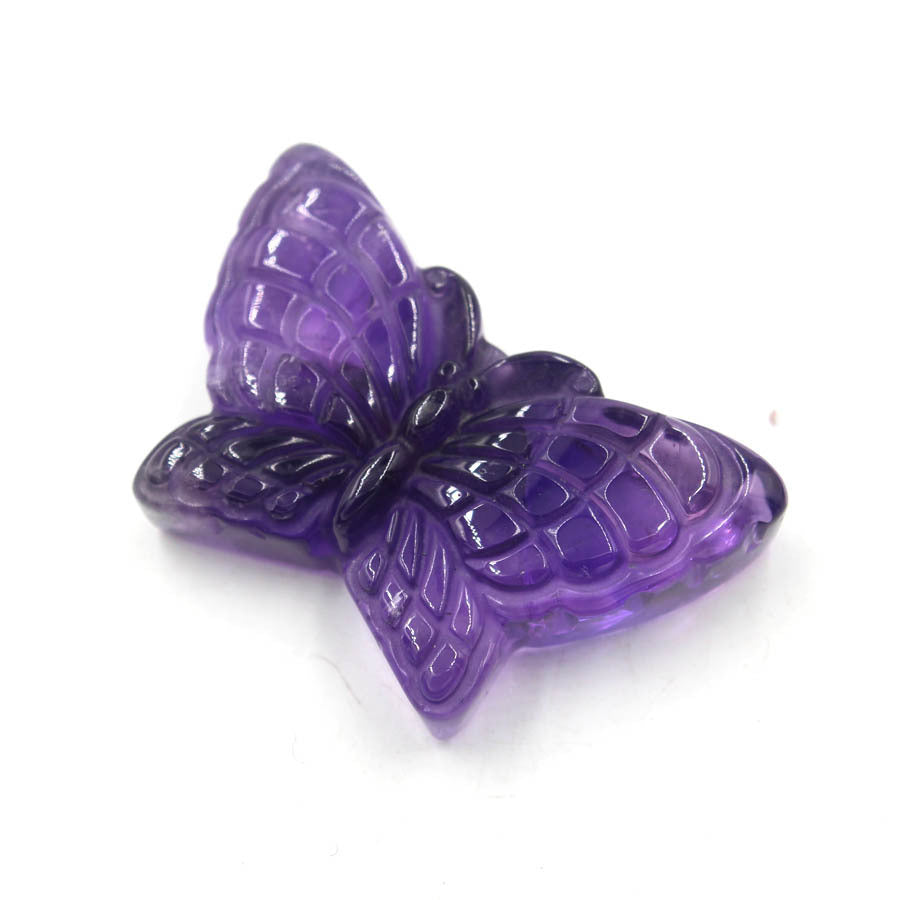 Natural Stone Crystal Carved Butterfly Pendant Crafts Ornaments