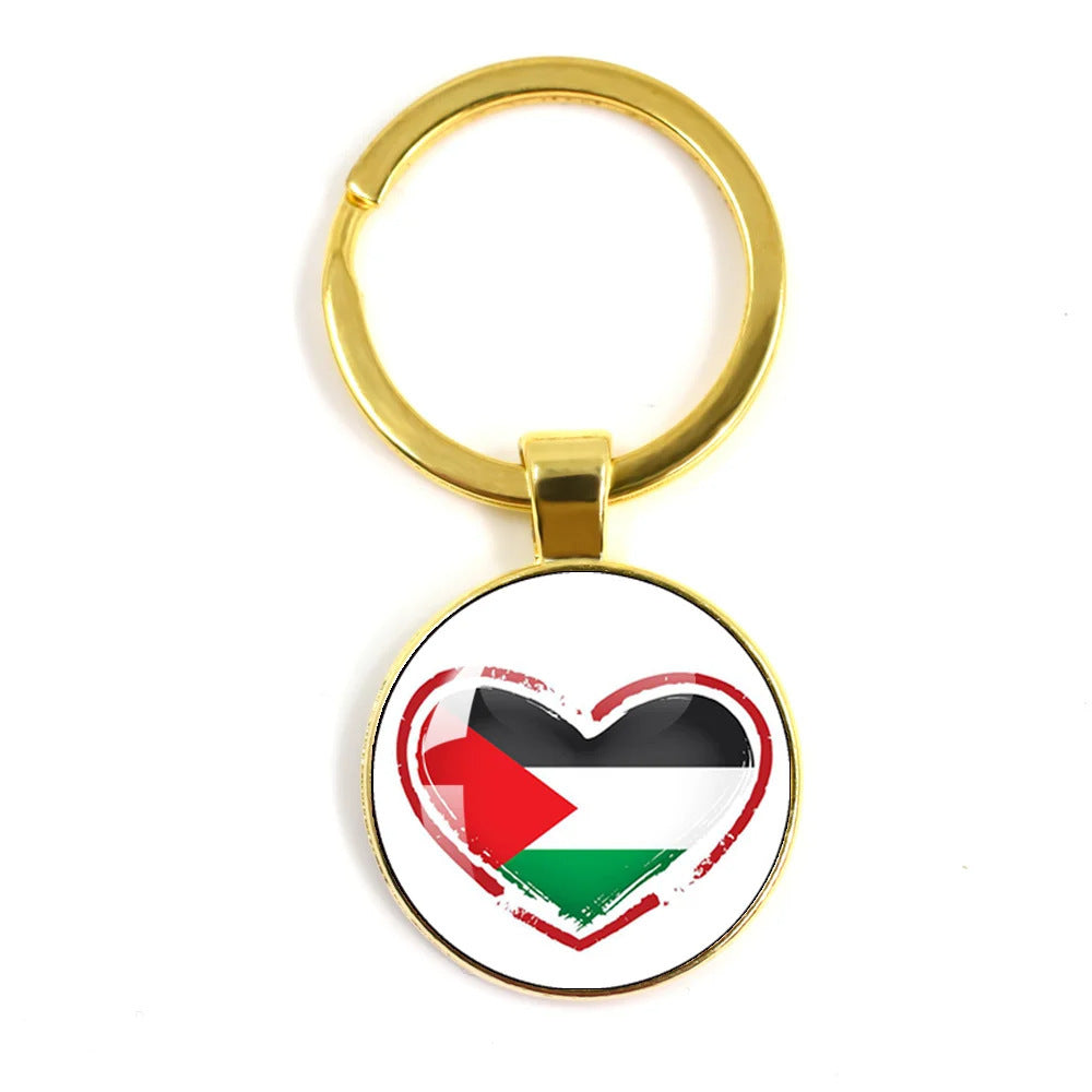 Palestinian Flag Keychain