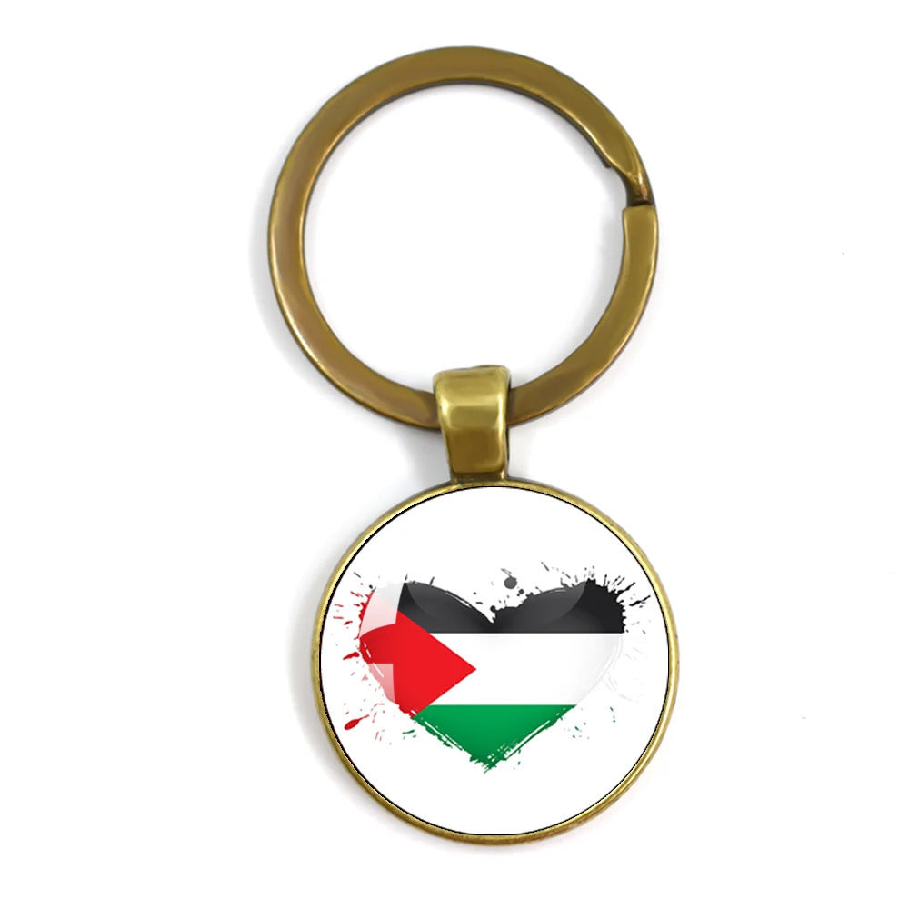 Palestinian Flag Keychain