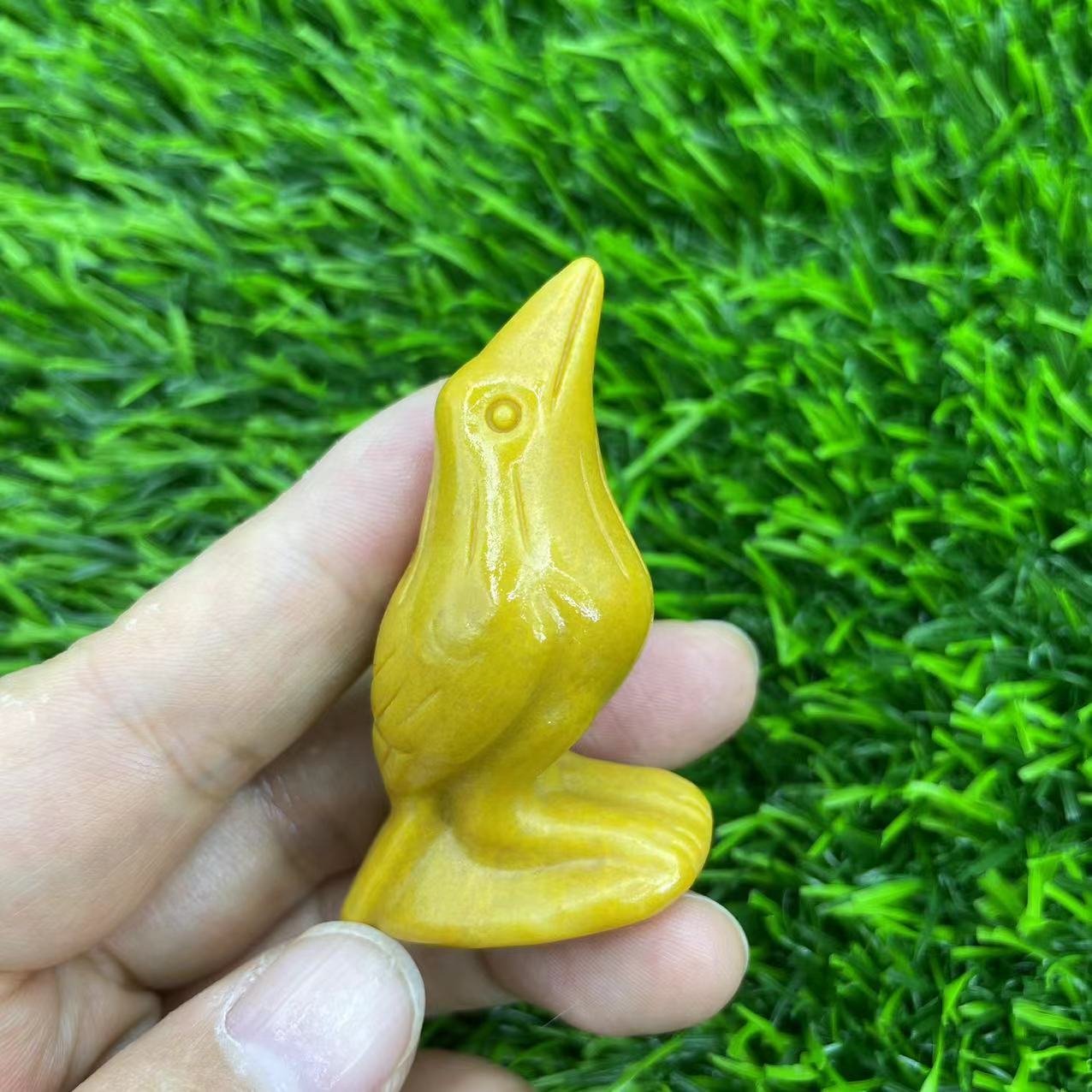 Various Natural Gems Carved Crow